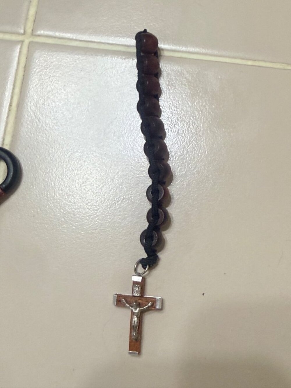 Wooden Rosary Italy With Metal Crucifix Pendant Catholic Prayer Beads Handmade R